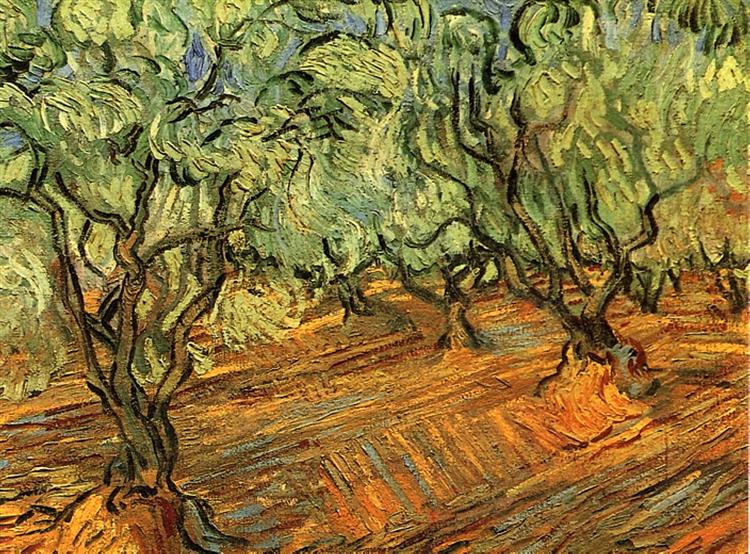 Olive Grove - Bright Blue Sky, 1889 - Винсент Ван Гог