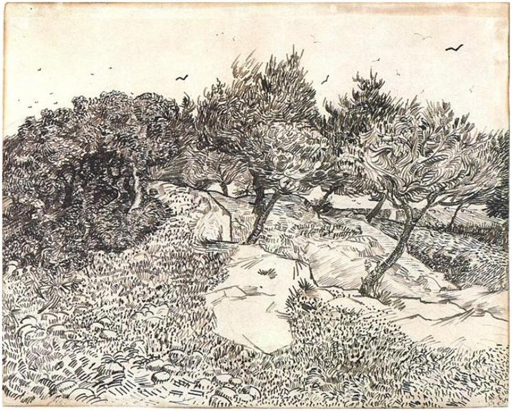 Olive Trees, 1888 - Винсент Ван Гог