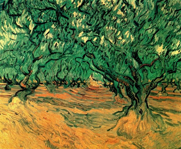 Olive Trees, 1889 - Винсент Ван Гог