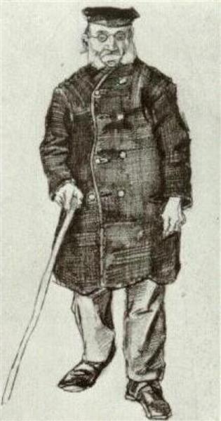 Orphan Man with Cap and Stick, 1882 - 梵谷