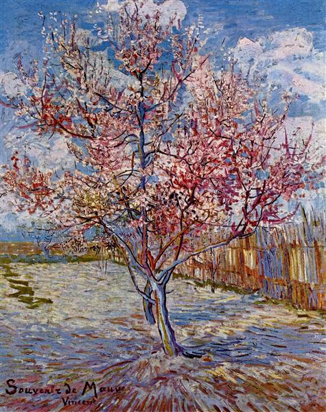 Peach Tree in Bloom (in memory of Mauve), 1888 - 梵谷