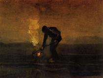Peasant Burning Weeds - Винсент Ван Гог