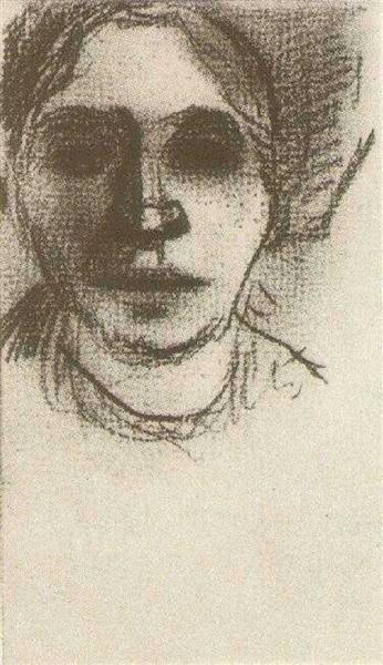 Peasant Woman, Head, 1885 - Винсент Ван Гог