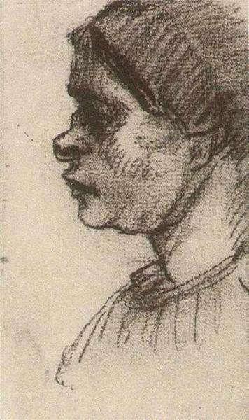 Peasant Woman, Head, 1885 - Vincent van Gogh