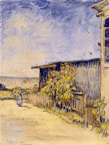 Shed with Sunflowers, 1887 - 梵谷