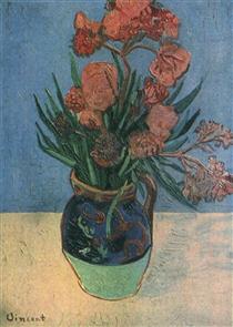 Still Life Vase with Oleanders - Вінсент Ван Гог
