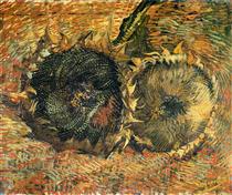 Still Life with Two Sunflowers - 梵谷