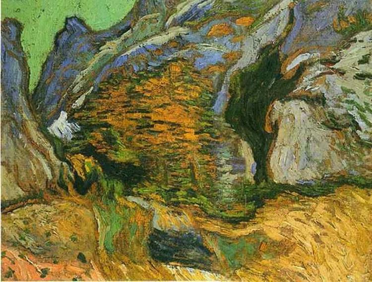 The gully Peiroulets, 1889 - Vincent van Gogh