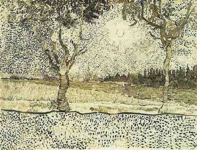 Дорога в Тараскон, 1888 - Вінсент Ван Гог