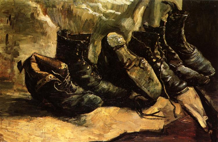 Three Pairs of Shoes, 1886 - 梵谷