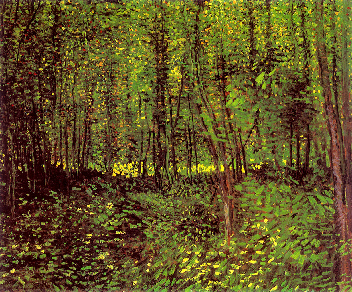 Trees And Undergrowth Vincent Van Gogh WikiArt Org