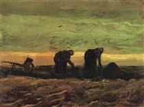 Two Women in the Moor - Vincent van Gogh