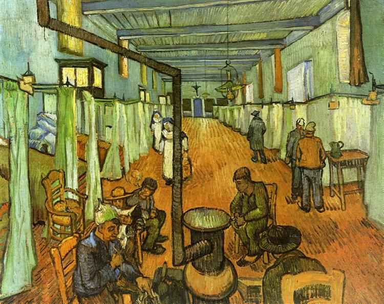 Ward in the Hospital at Arles, 1889 - Vincent van Gogh