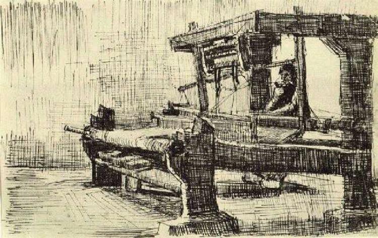 Weaver Facing Left, 1884 - Vincent van Gogh