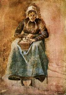 Woman Grinding Coffee - Винсент Ван Гог