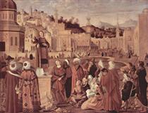 La Prédication de saint Étienne à Jérusalem - Vittore Carpaccio