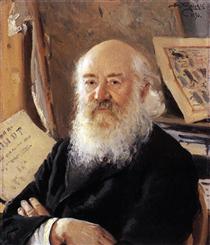 A portrait of Dmitry Rovinsky - Vladímir Makovski