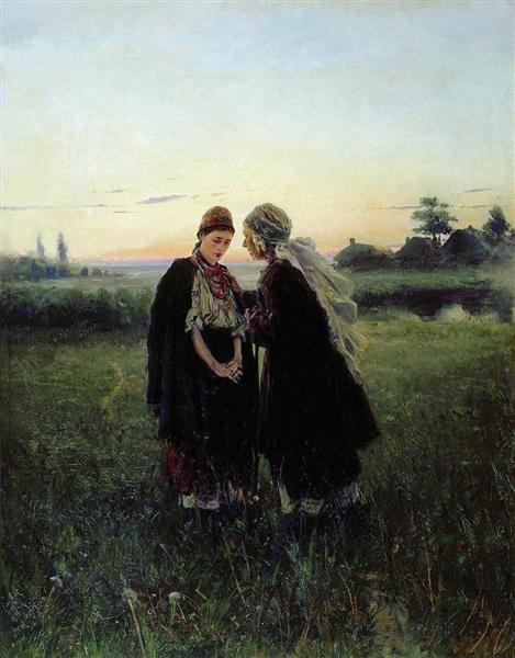 Mother and daughter, 1886 - Володимир Маковський