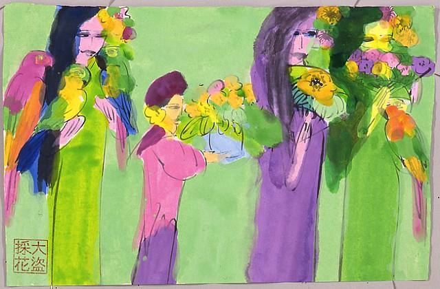 Let's Try It With Flowers, 1985 - Walasse Ting