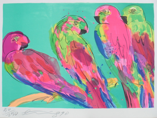 Parrots, 1990 - Walasse Ting