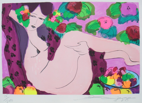 Women with fruit, 1988 - 丁雄泉