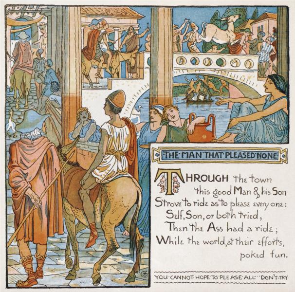 Illustration for The Man That Pleased None, 1887 - Walter Crane