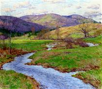 Swollen Brook (No. 2) - Willard Leroy Metcalf