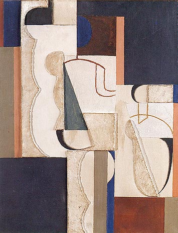 Three Stepped Figures, 1920 - Willi Baumeister