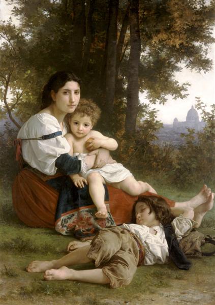 Mother and Children, 1879 - William Adolphe Bouguereau