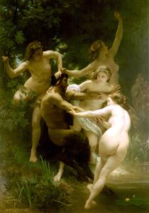 Ninfas e sátiro - William-Adolphe Bouguereau