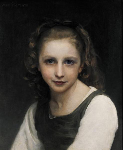 Portrait of a Young Girl - Вильям Адольф Бугро