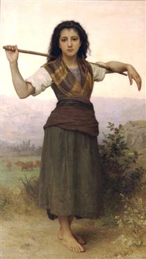 Shepherdess - Адольф Вільям Бугро