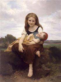 The Elder Sister - William-Adolphe Bouguereau