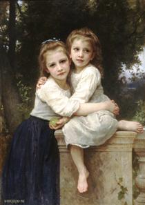 Two Sisters - Адольф Вільям Бугро