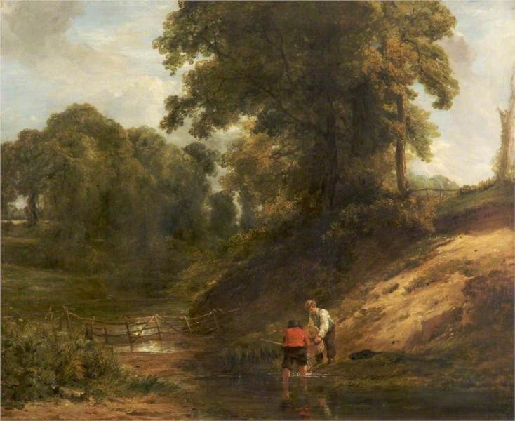Boys Fishing, 1824 - 威廉·柯林斯