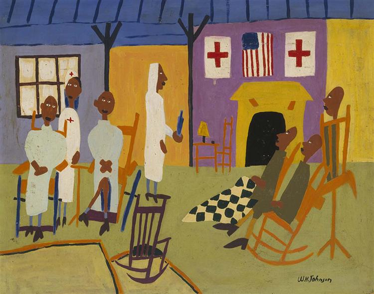 Convalescents from Somewhere, 1944 - William H. Johnson