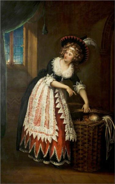 Mary Stephens Wells, née Davies (1762–1829), as Mrs Page - Вільям Гамільтон