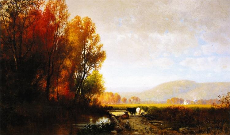 An Autumn Effect - Morning, 1863 - William Hart