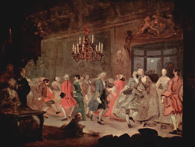 The Ball, c.1745 - 威廉·贺加斯