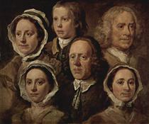 The servants of the painter - William Hogarth