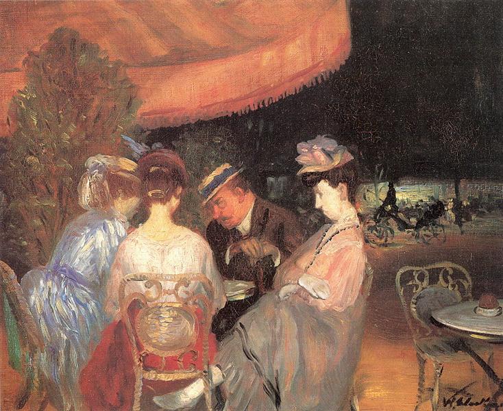 Café de la Paix, 1906 - William James Glackens
