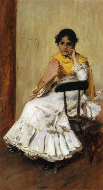 A Spanish Girl (Portrait of Mrs. Chase in Spanish Dress) - Уильям Меррит Чейз
