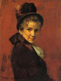 Portrait of a Woman - Уильям Меррит Чейз
