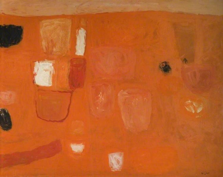 Orange and Red, 1957 - Вільям Скотт