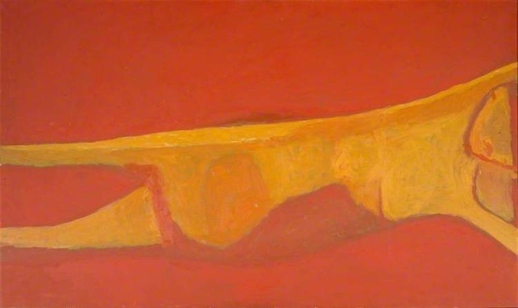 Reclining Nude (Red Nude), 1956 - Уильям Скотт