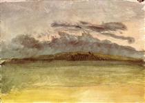 Захід сонця із грозовими хмарами - Уильям Тёрнер