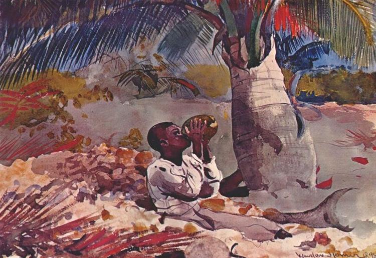 Under the coco palm, 1898 - Уинслоу Хомер