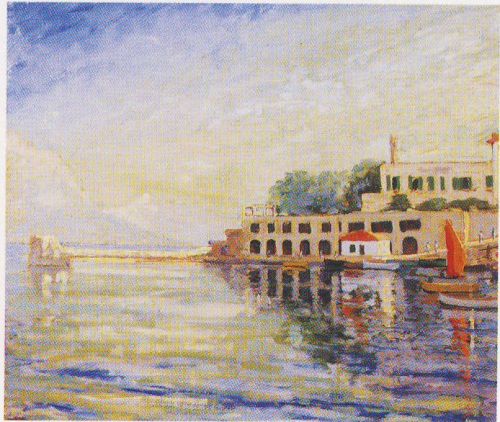 The Harbour at St. Jean Cap Ferrat, 1921 - 温斯顿·丘吉尔