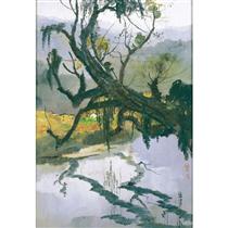 Ancient Tree by the River - Wu Guanzhong