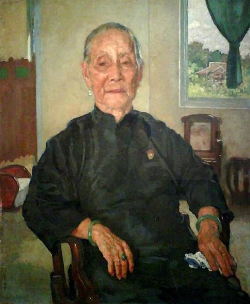 A Portrait of Madame Cheng., 1941 - Xu Beihong